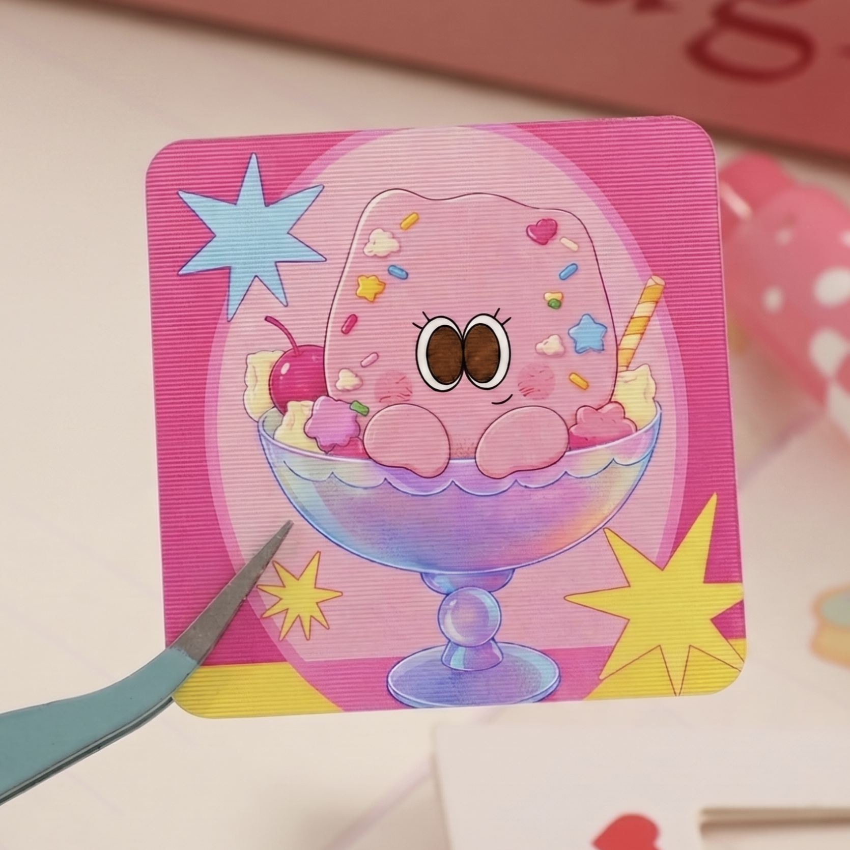 Lenticular Sticker — custom toy product by Genki Custom Toyverse