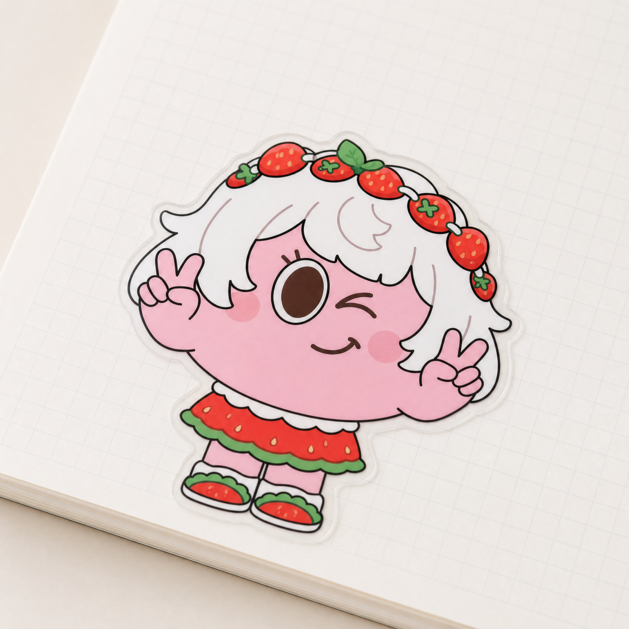 Full-Cut Die-Cut PET Sticker — custom toy product by Genki Custom Toyverse