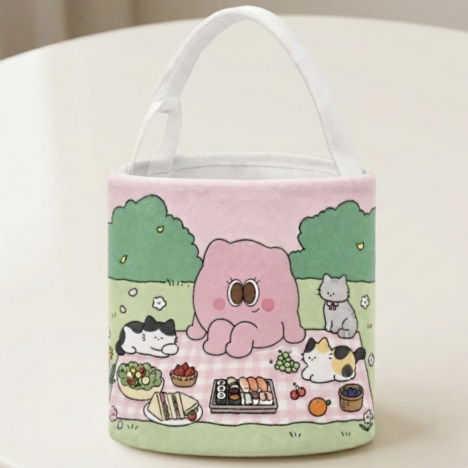 Round Tote Bag — custom toy product by Genki Custom Toyverse