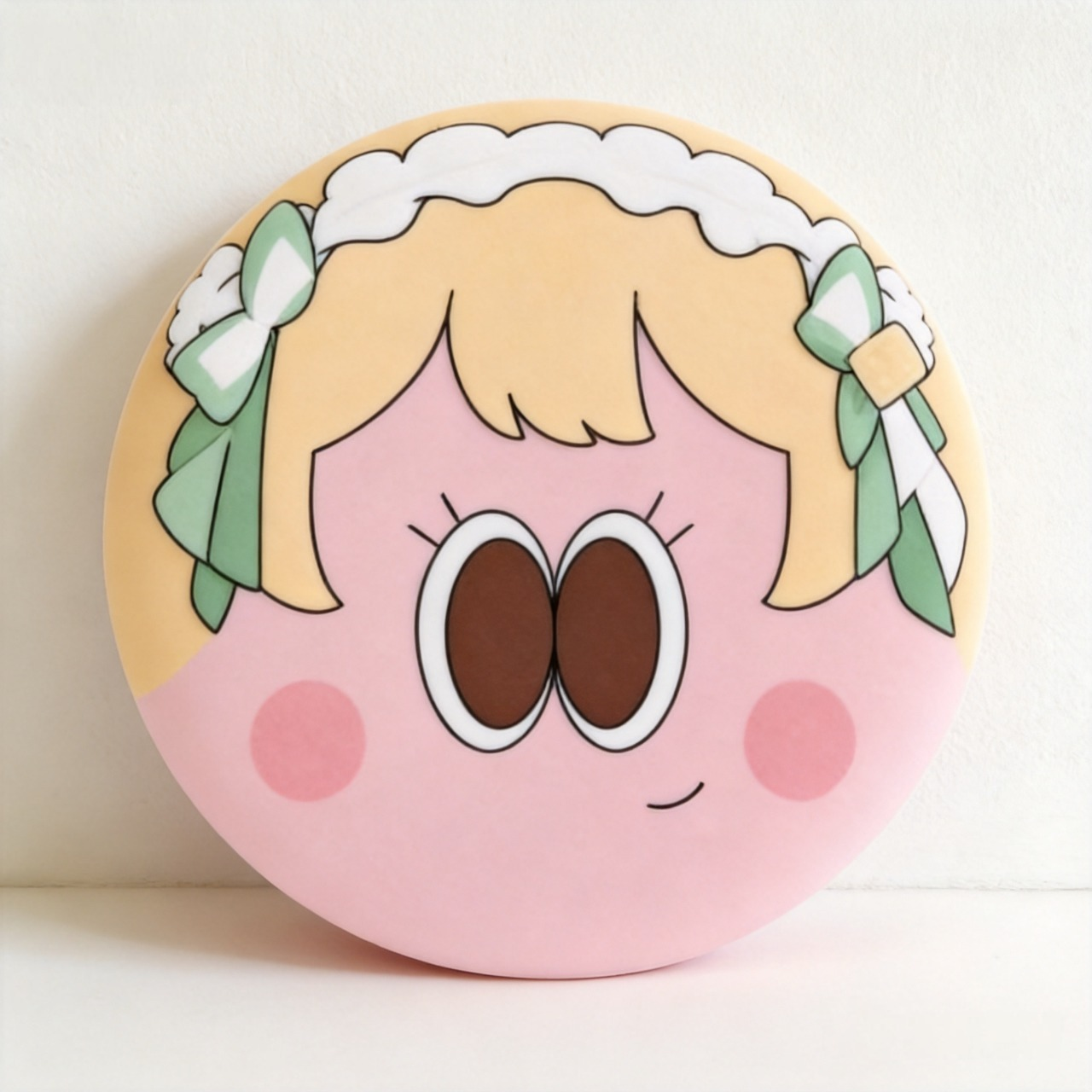 Plush Round Badge — custom toy product by Genki Custom Toyverse