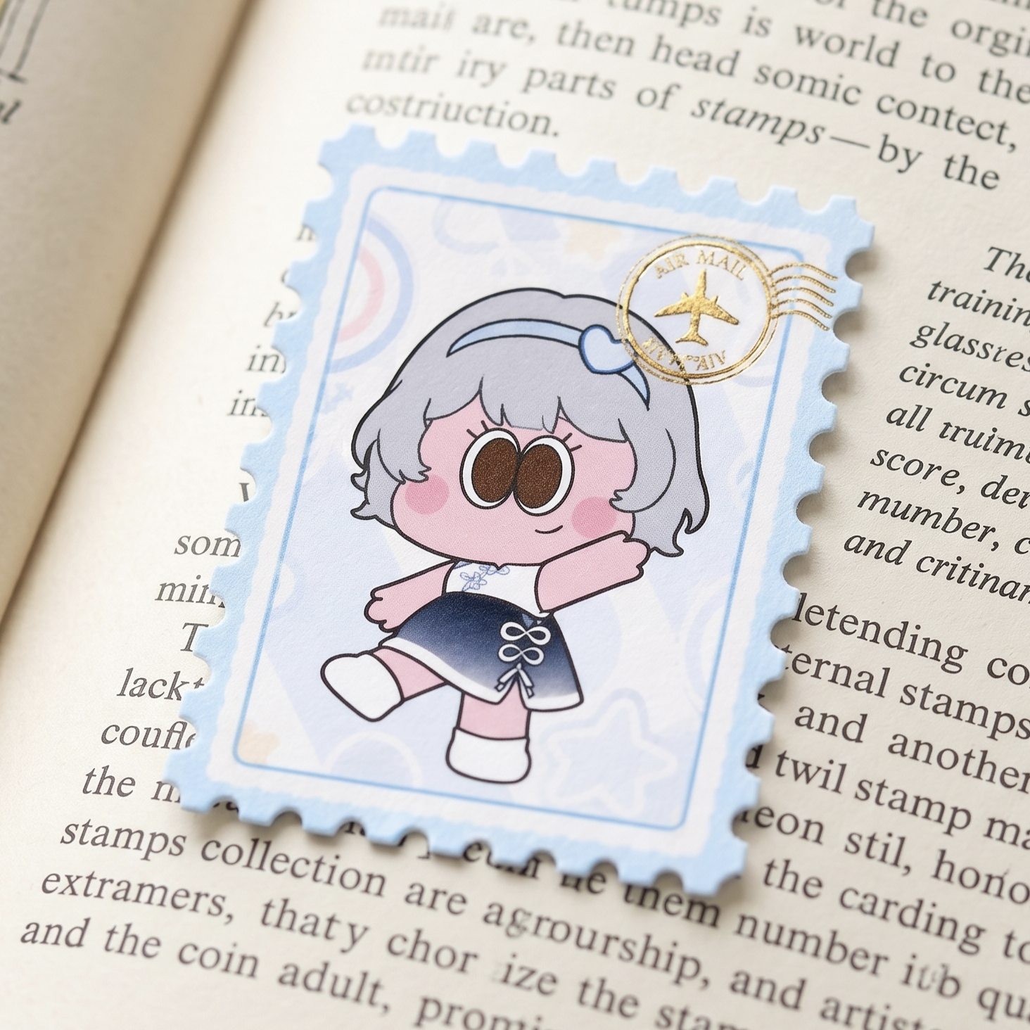 Embossed Hot Foil Stamp Sticker — custom toy product by Genki Custom Toyverse